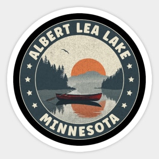 Albert Lea Lake Minnesota Sunset Sticker